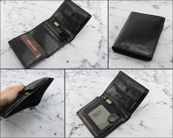 Zdjęcie przedstawiające  <strong>Mały portfel męski skórzany</strong>  0728/17 60 RFID 8