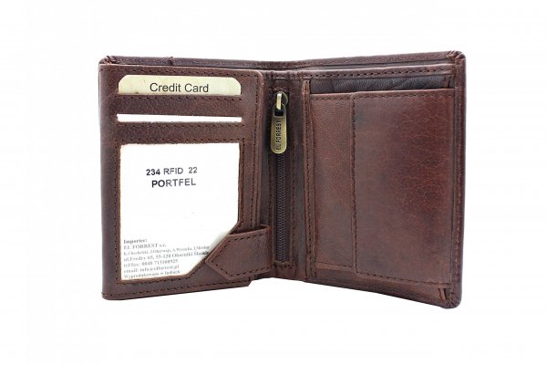 Zdjęcie przedstawiające  <strong>Mały portfel męski skórzany</strong>  234 22 RFID 4