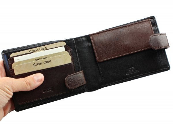 Zdjęcie przedstawiające  <strong>Duży portfel męski skórzany</strong>  904 66 RFID RFID 2