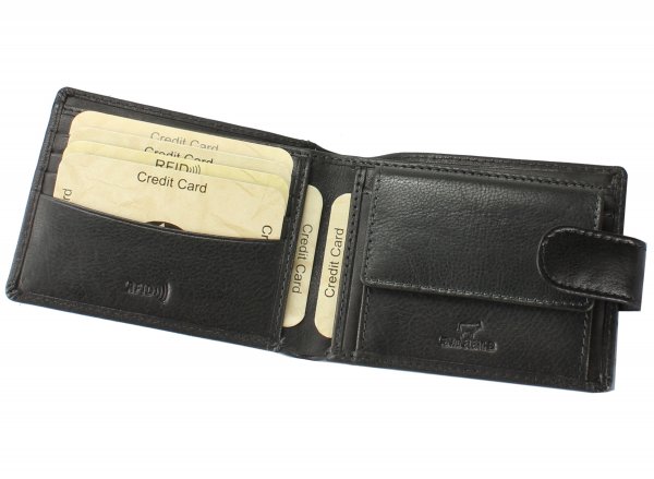 Zdjęcie przedstawiające  <strong>Mały portfel męski skórzany</strong>  916 19 RFID 2