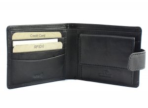 Zdjęcie przedstawiające  <strong>Mały portfel męski skórzany</strong>  916 61 RFID